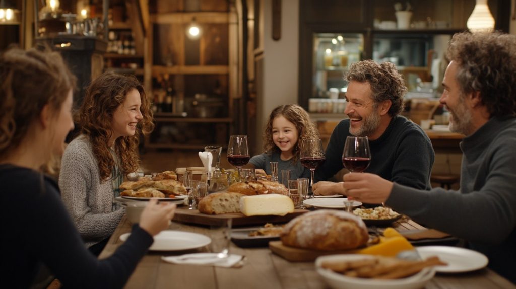 floriangaubert A joyful French family gathered around a long 590631f3 bba3 4c30 b023 e80eb5129a70 2